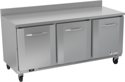 Victory VWR72HC Worktop Refrigerated Counter Three-Section 72"