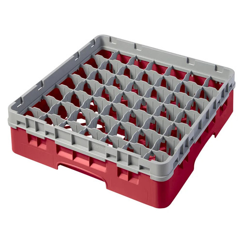 Cambro 49S318163 Camrack Glass Rack With Soft Gray Extender - 5 Cases