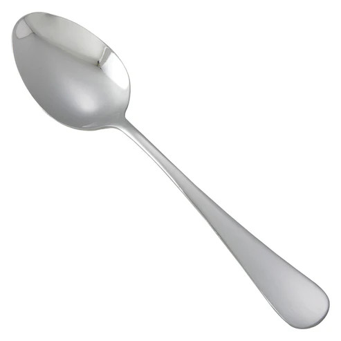 Winco 0026-03 7" 18/0 Stainless Steel Dinner Spoon (Contains 1 Dozen)