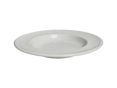 Tuxton CWD-120 12" 24-1/2 Oz. Ceramic White Round Pasta Bowl (6 Each Per Case)