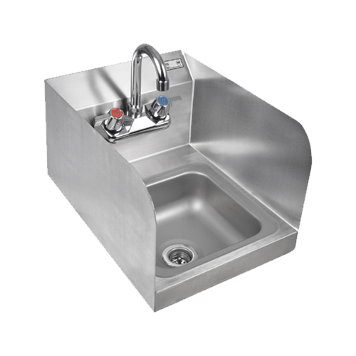 John Boos PBHS-W-0909-P-SSLR Pro-Bowl Hand Sink Wall Mount 12"W x 14-1/2"D x 12-1/4"H