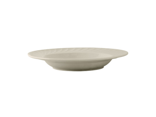 Tuxton MED-094 9-1/2" 9-1/2 Oz. Ceramic American White/Eggshell Round Soup Bowl (2 Dozen Per Case)