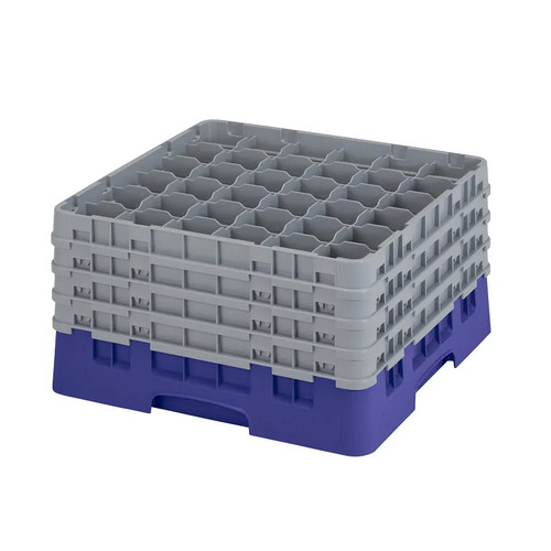 Cambro 36S900186 Camrack Glass Rack With (4) Soft Gray Extenders - 2 Cases