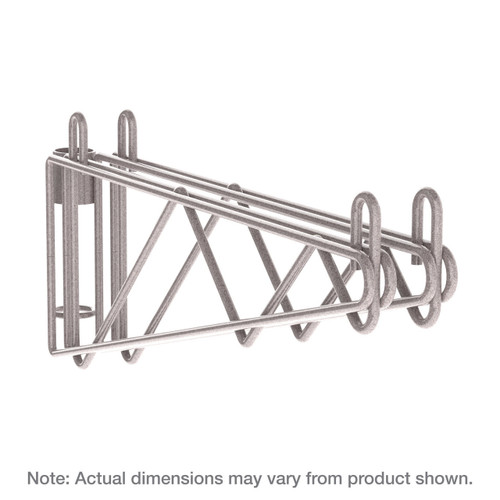 Metro 2Ws14K4 Super Erecta Shelf Support Post Mount Double For 14"W Shelf Metroseal Gray Epoxy-Coated Corrosion-Resistant Finish