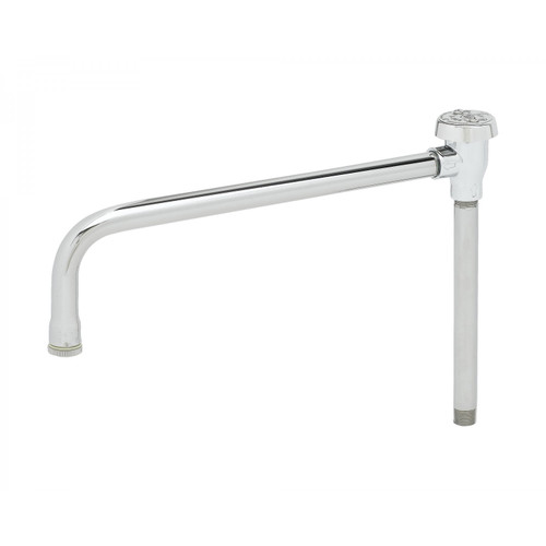 T&S Brass B-0405-04 Rigid Vacuum Breaker Gooseneck 11-3/4" x 9-1/4"H x 4-3/4"D