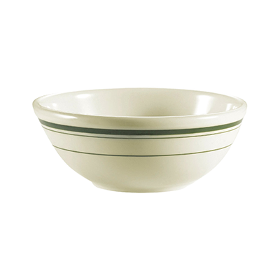 CAC China GS-18 15 Oz. American White Ceramic Round Greenbrier Nappie Bowl (3 Dozen Per Case)