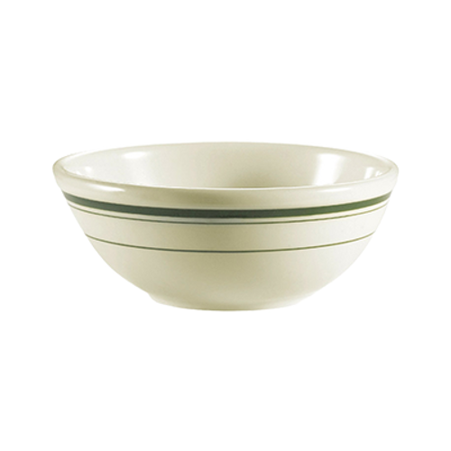 CAC China GS-18 15 Oz. American White Ceramic Round Greenbrier Nappie Bowl (3 Dozen Per Case)