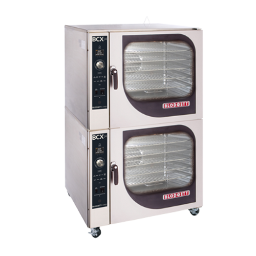 Blodgett BCX-14E DBL 7 Sheet Pan Full Size Stainless Steel Electric Double Stacked Combi Oven Steamer - 208 Volts 3 Phase