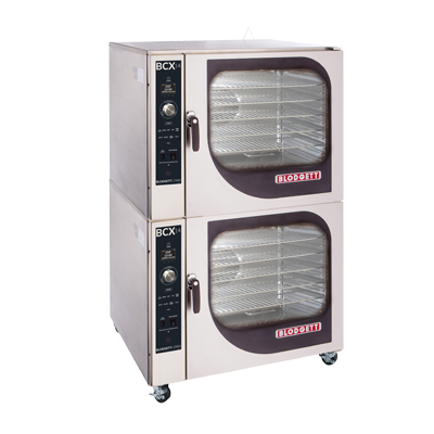 Blodgett BCX-14E DBL 7 Sheet Pan Full Size Stainless Steel Electric Double Stacked Combi Oven Steamer - 208 Volts 3 Phase