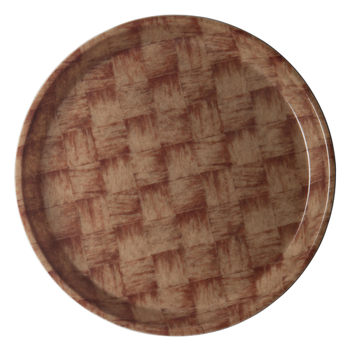 Cambro 900301 9"Dia. Round Fiberglass Serving Camtray - 12/Case