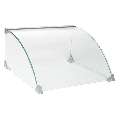 Winco EHDG-11SG Glass Spectrum Hot Dog Grill  19-7/8" X 17-3/8" X 9-7/8" With Sneeze Guard