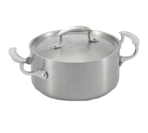 Vollrath 49410 7-7/8" Dia. Stainless Steel / Aluminum Miramar Display Cookware Casserole