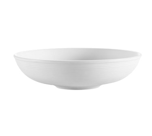 CAC China TST-82 9.5" Dia. 38 Oz. Super White Porcelain Round Transitions Salad Bowl (1 Dozen)