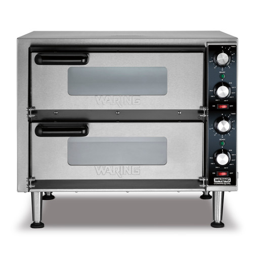 Waring WPO350 Double-Deck Pizza Oven Electric Countertop 23"W x 18"D x 19-3/4"H
