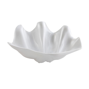 Winco PSBW-1W
 20 Oz.
 Plastic
 White
 Shell Bowl
