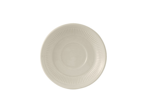 Tuxton HEE-054 5-1/2" Ceramic American White/Eggshell Round Saucer (3 Dozen Per Case)