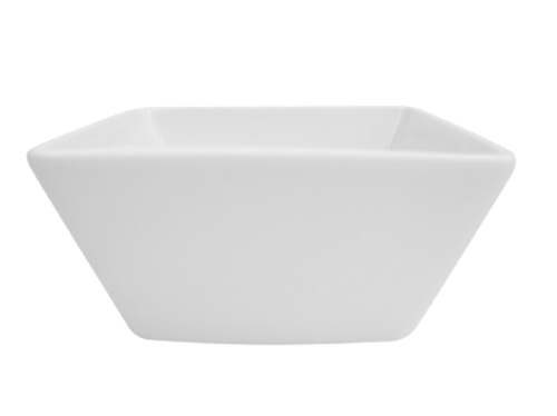 CAC China KSE-DB7 32 Oz. Super White Porcelain KingSquare Bowl (2 Dozen Per Case)