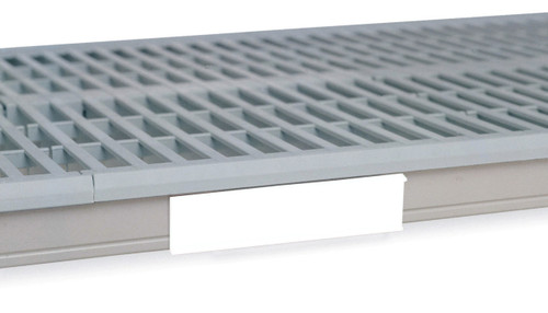 Metro CSM6-WX Metromax I Shelf Marker 6" x 1-1/2" Snaps Over Edge White