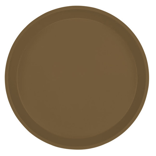 Cambro 1000513 10"Dia. Brown Round Serving Camtray - 12/Case