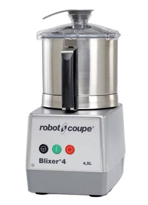 Robot Coupe Blixer4 Food Processor with 4.5 Liter Stainless Steel Bowl and Single Speed - 1 1/2 hp