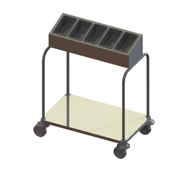Piper Products 715-1-A10 Tray & Silver Cart