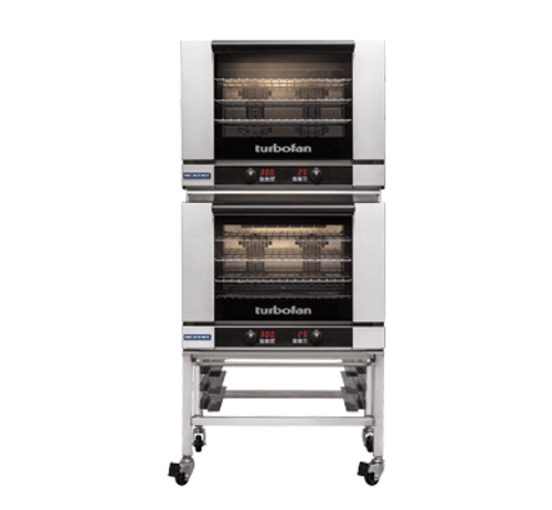 Moffat E28D4 Doublestack casters Turbofan Electric Convection Oven (2 each E28D4 + 1 each DSK27/28/31C)