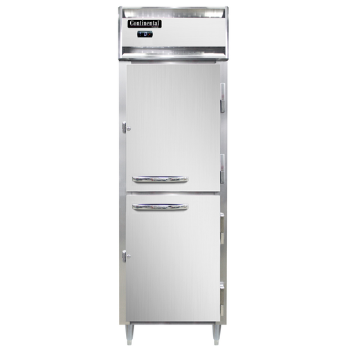 Continental Refrigerator DL1F-SA-PT-HD 26" W One-Section Solid Door Pass-Thru Designer Line Freezer - 115 Volts