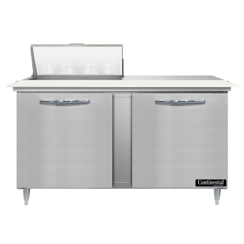 Continental Refrigerator D60N8C 60" W Two-Section Two Door Designer Line Sandwich Unit