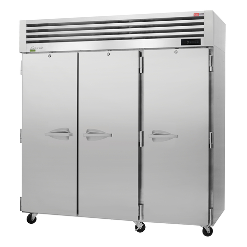 Turbo Air PRO-77F-N(-AL) 74.94 Cu. Ft. Stainless Steel Three-Section Reach-In PRO Series Freezer - 115 Volts