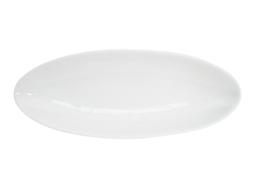 CAC China RCN-B416 32 Oz. Super White Porcelain Oval Accessories Gondola Bowl (1 Dozen)