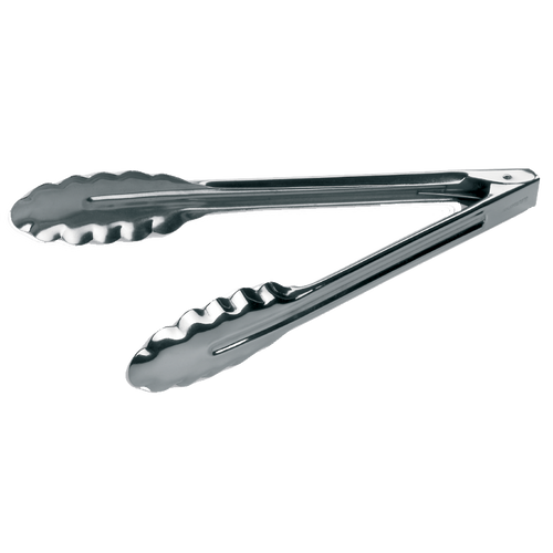 Matfer Bourgeat 652015 9-1/2"L Stainless Steel All-Purpose Tongs