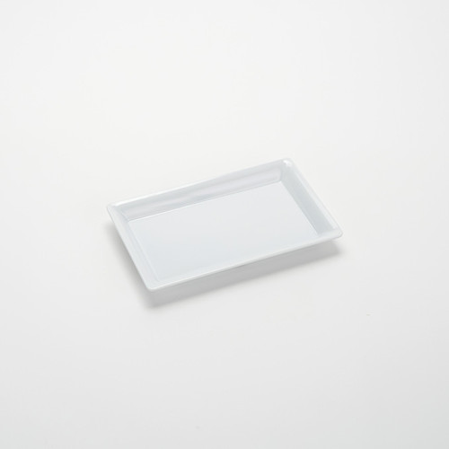 American Metalcraft MEL12 Plastic White Rectangular Endurance Platter