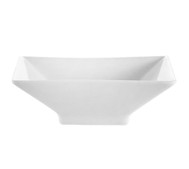 CAC China CTY-38 36 Oz. Super White Porcelain Square CitySquare Bowl (2 Dozen Per Case)