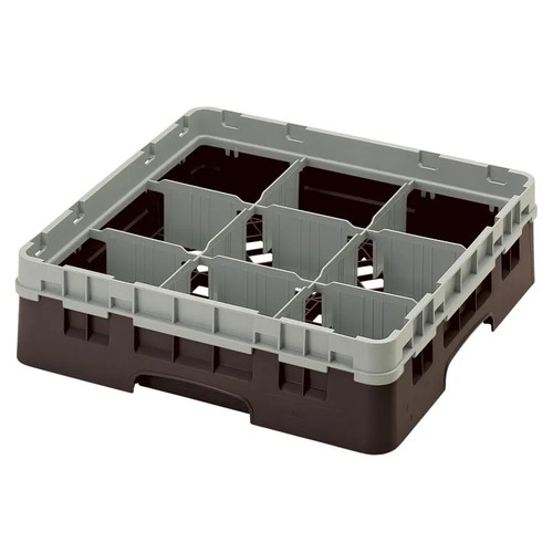 Cambro 9S318167 Camrack Glass Rack With Soft Gray Extender - 5 Cases