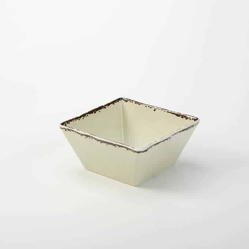American Metalcraft AWMSQ73 58 Oz. Plastic White Square Serving Bowl