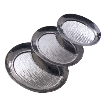 American Metalcraft HMOST1115 Stainless Steel Oval Serving Tray