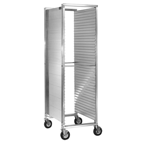 Cres Cor 2521840 69.69" H Aluminum Closed Sides End Loading Full Height Mobile Utility Rack