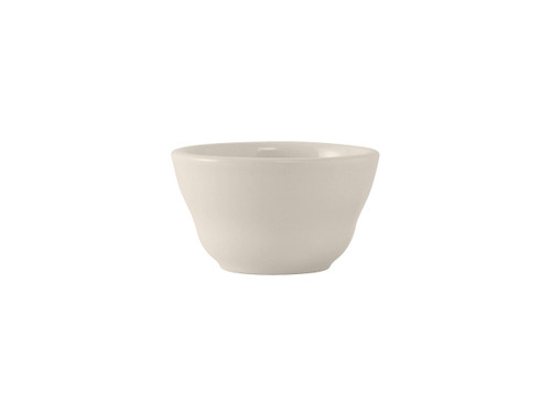 Tuxton TRE-046 3" 7 Oz. Ceramic American White/Eggshell Round Bouillon (3 Dozen Per Case)