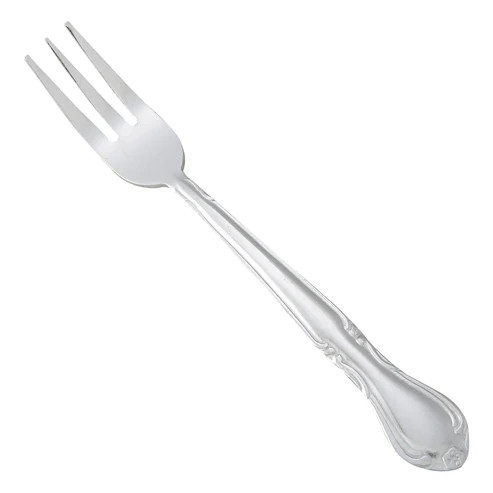 Winco 0004-07 6" 18/0 Stainless Steel Oyster Fork (Contains 1 Dozen)