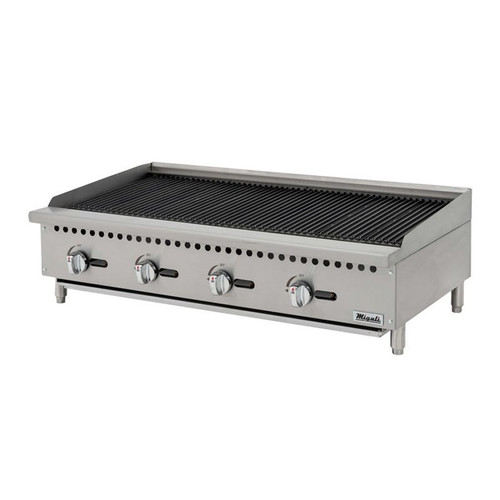 Migali C-RB48 48" Natural Gas Countertop Charbroiler - 140,000 BTU