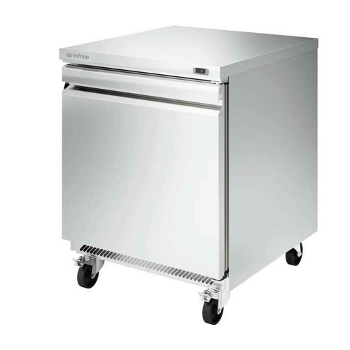 Infrico USA IUC-UC27F 27.63"W One-Section Solid Door Undercounter Freezer