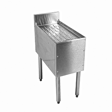 Glastender C-DBA-42 Stainless Steel CHOICE Underbar Drainboard - 42"W x 19"D