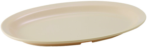 Winco MMPO-118
 Plastic
 Tan
 Oval
 Platter
 2 Dozen (contains 1 Dozen)