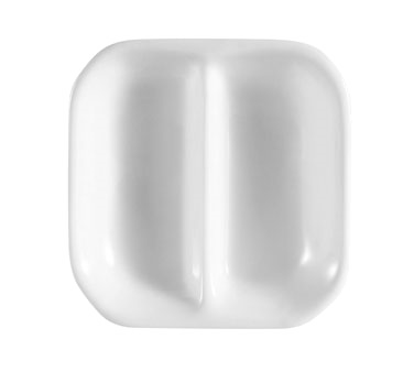 CAC China CN-D2 Super White Porcelain Square Accessories Sauce Dish (6 Dozen Per Case)
