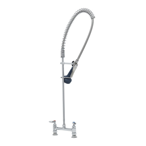 T&S Brass B-0123-B08C EasyInstall Pre-Rinse Unit spring action gooseneck 8"
