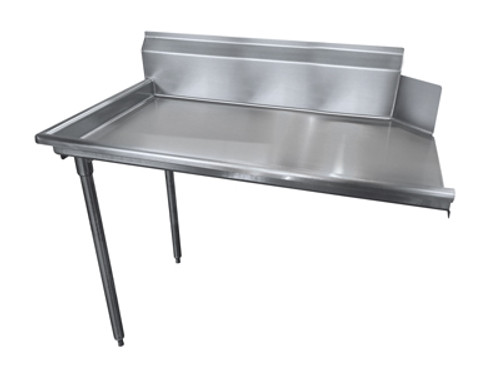 Advance Tabco DTC-S70-36L-X 35" W x 44" H x 30" D 16 Gauge Stainless Steel Legs Special Value Clean Straight Dishtable