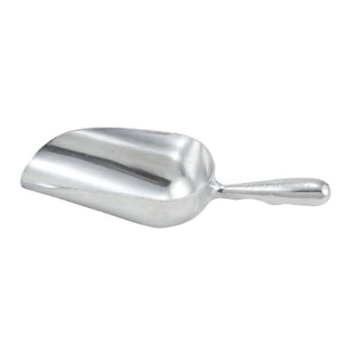 Winco AS-5 5 Oz. Round Bottom Aluminum Utility Scoop