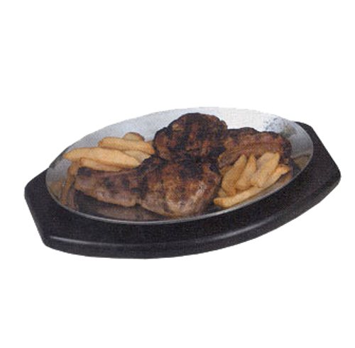 American Metalcraft PLA810 Aluminum Oval Sizzle Platter