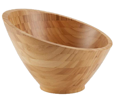American Metalcraft BAMSL112 11.5" 80 Oz. Bamboo Round Bowl