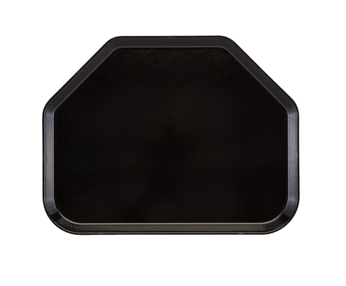 Cambro 1418TR110 14" Black Trapezoid Camtray - 12/Case